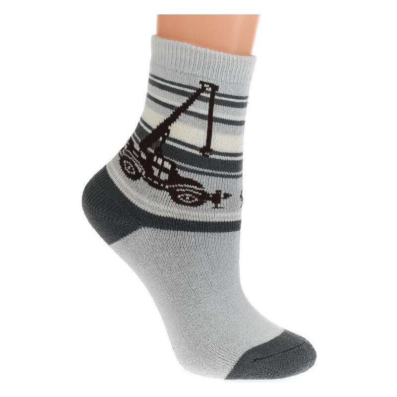 AURA.VIA Sivé ponožky BAGER 36333797