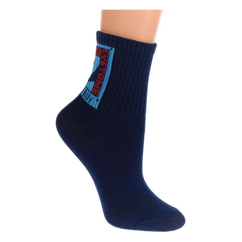 AURA.VIA Tmavomodré ponožky ZET 36333792