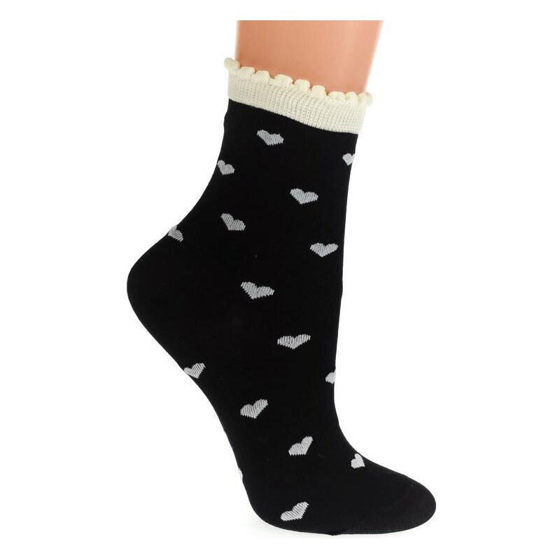 AURA.VIA Čierne ponožky FINES 36333811