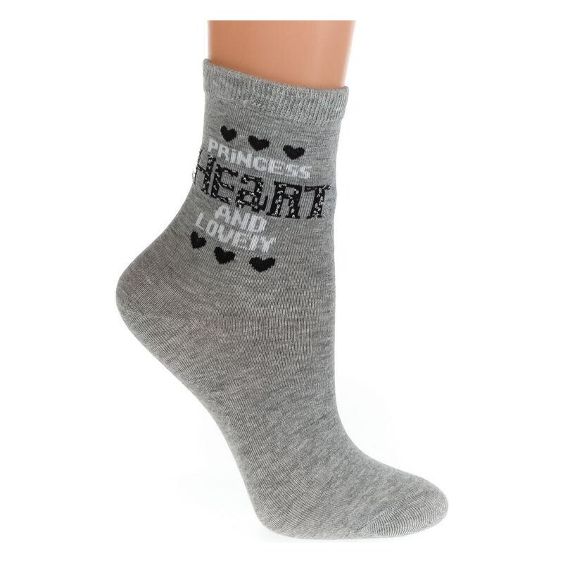 AURA.VIA Sivé ponožky FINES 36333812