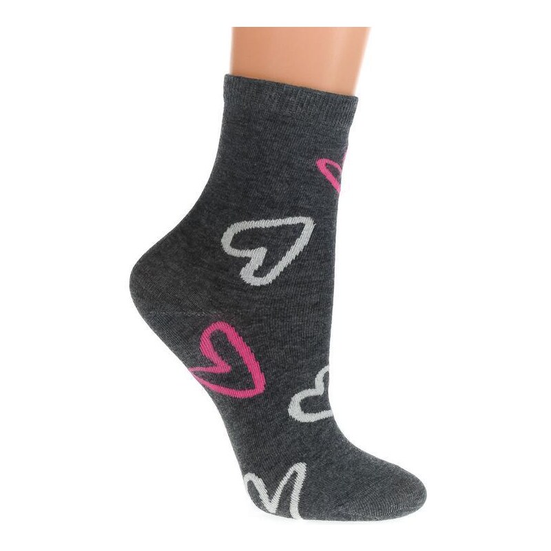 AURA.VIA Tmavosivé ponožky FINES 36333815