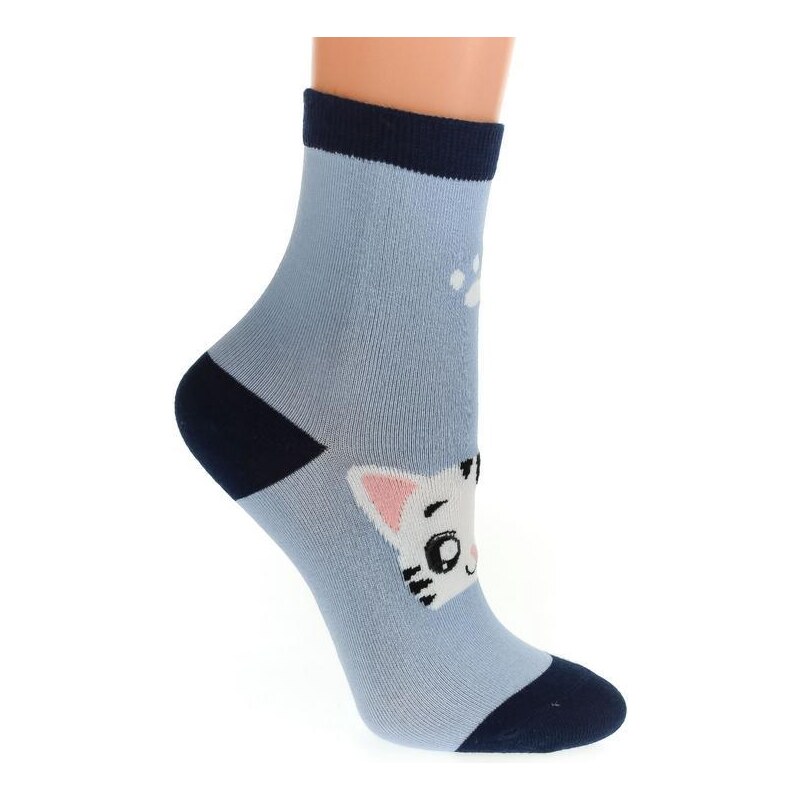 AURA.VIA Modré ponožky ABBYS 36333818