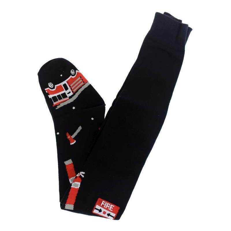 AURA.VIA Detské čierne pančuchy FIRE 36333833