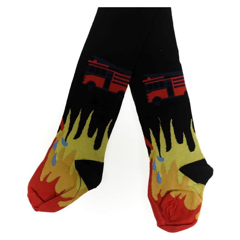 AURA.VIA Detské čierne pančuchy FIRE 36333836