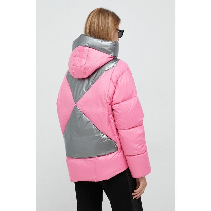 Páperová bunda Mos Mosh dámska, ružová farba, zimná,