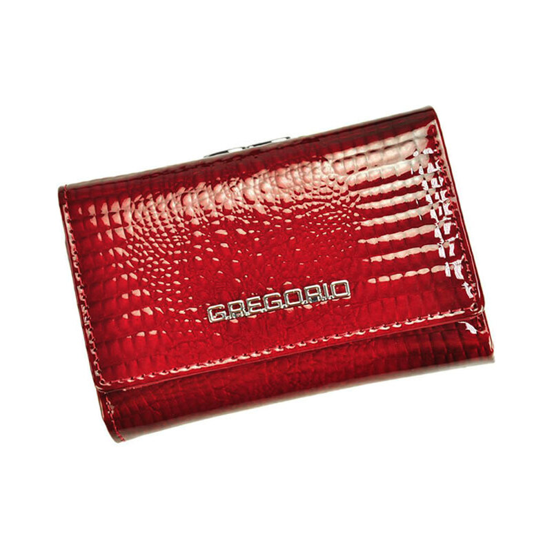 Dámska malá červená kožená peňaženka Gregorio GF117 62942234