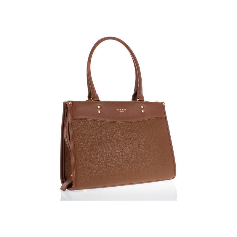 Kabelka - David Jones dámska s popruhom hnedá 36343297