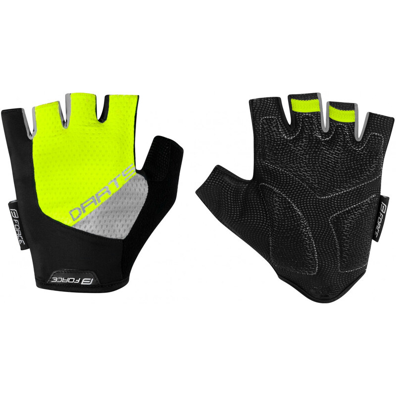FORCE rukavice DARTS gél, bez zapínania, fluo-šedé 43661244