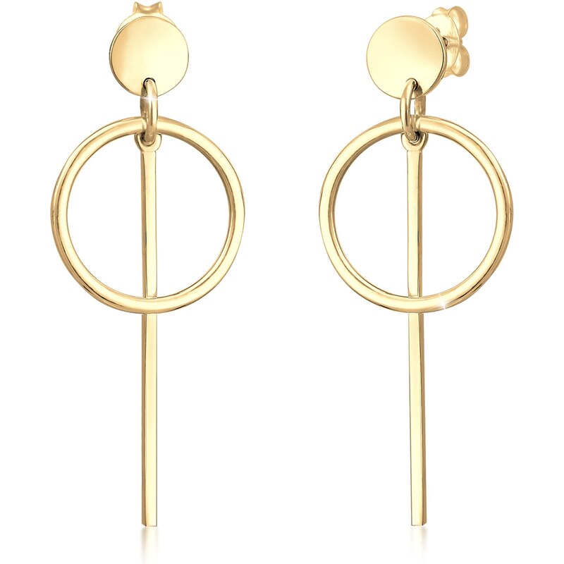 ELLI Náušnice Geo zlatá 54222122