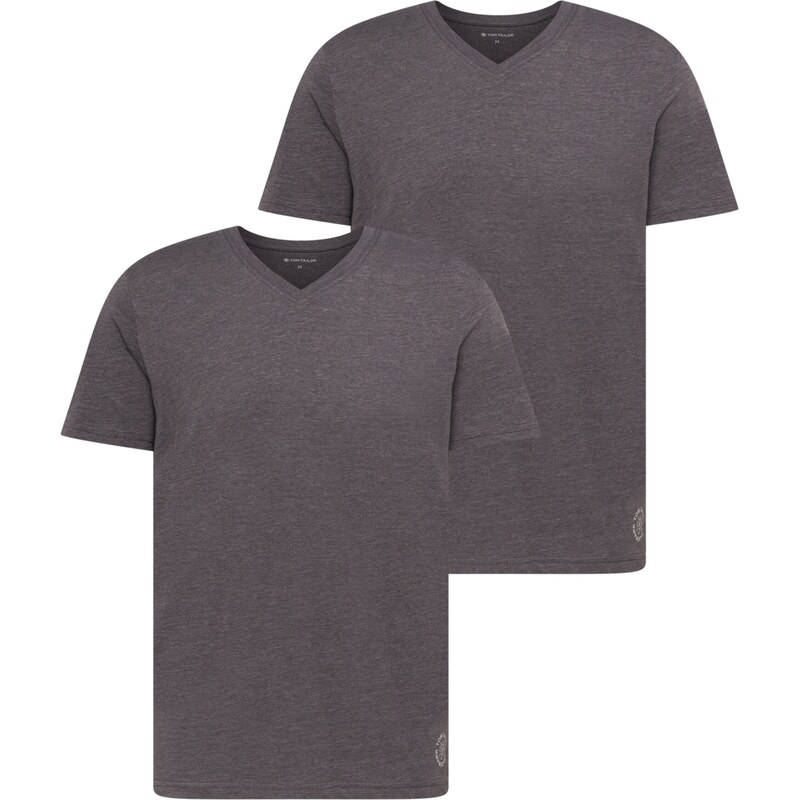 TOM TAILOR Tričko antracitová / šedobiela 63681822