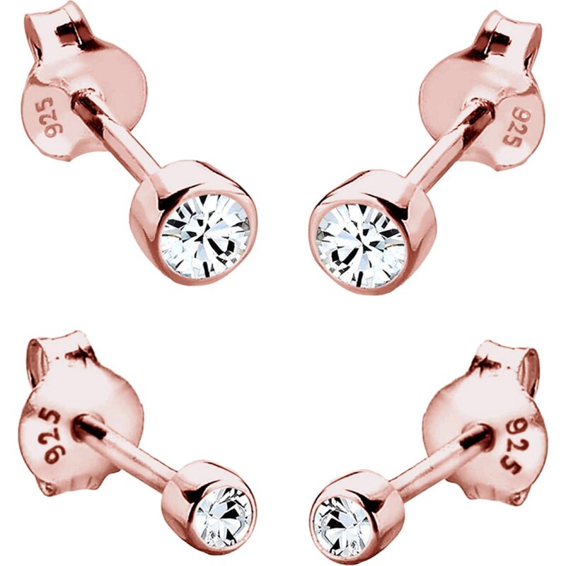 ELLI Náušnice Kristall ružové zlato 54221610