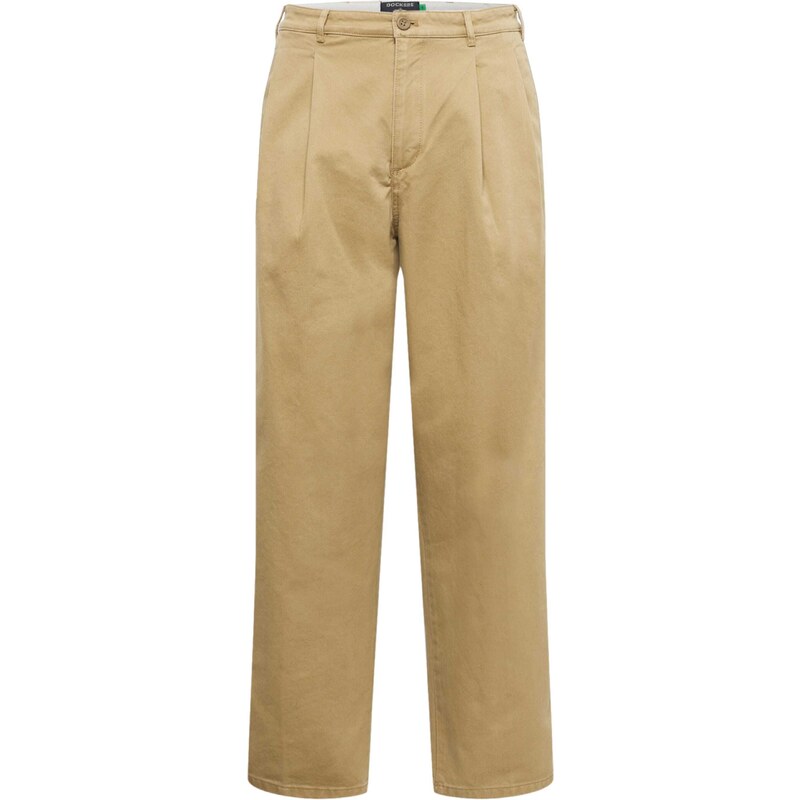 Dockers Plisované nohavice KHAKI tmavobéžová 37739196
