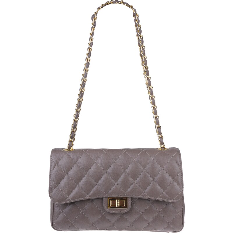 Hnedá kožená talianska crossbody kabelka Eliana Taupe NovaKabelka.sk 36413597