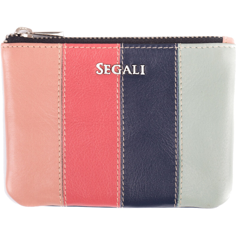 SEGALI Kožená mini peňaženka-kľúčenka 7491 multi 66595974