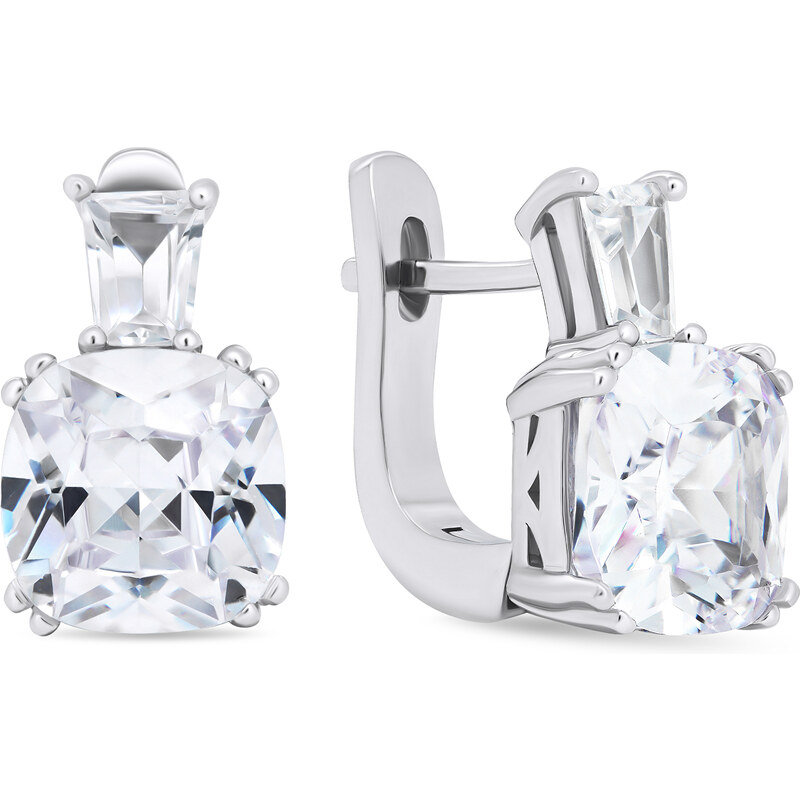 Brilio Silver Nadčasové strieborné náušnice so zirkónmi EA633W 66578601