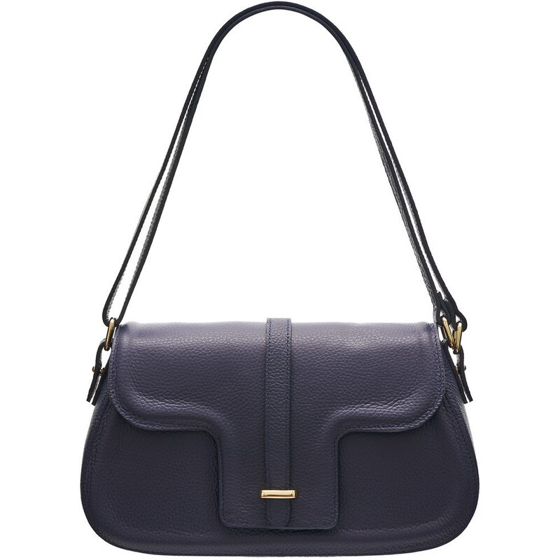 Glamorous by GLAM Kožená kabelka cez rameno - tmavo modrá 36414528