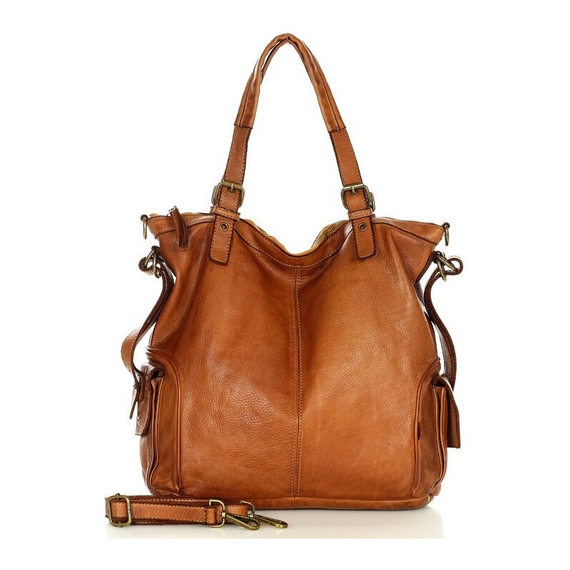 Marco Mazzini handmade MARCO MAZZINI Kožená shopper kabelka | camel 36416873