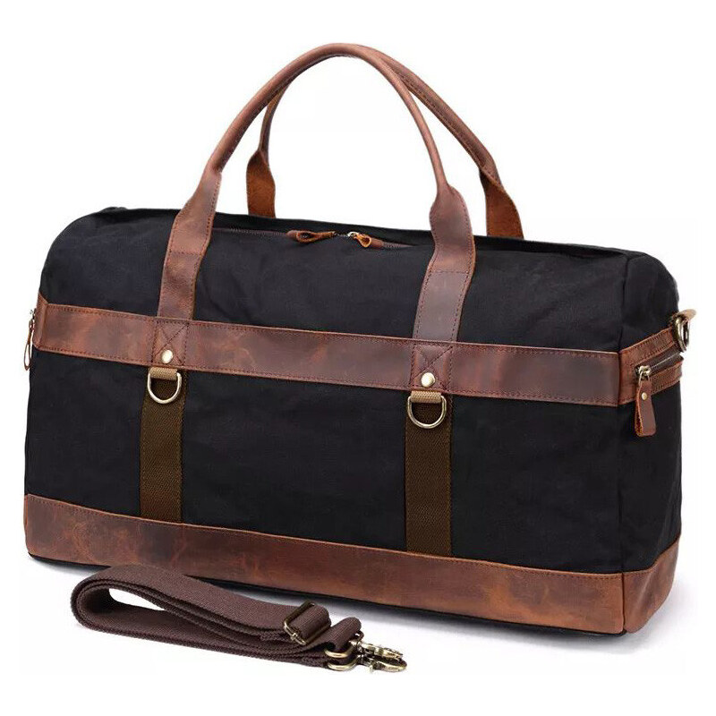 Glara Vodeodolná plátená cestovná retro tašky 36989040