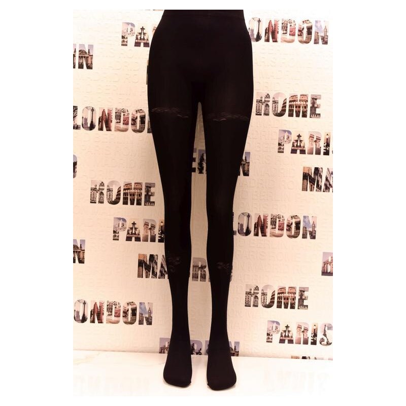 AURA.VIA Dámske čierne pančuchy BODY-STOCKING 36442771