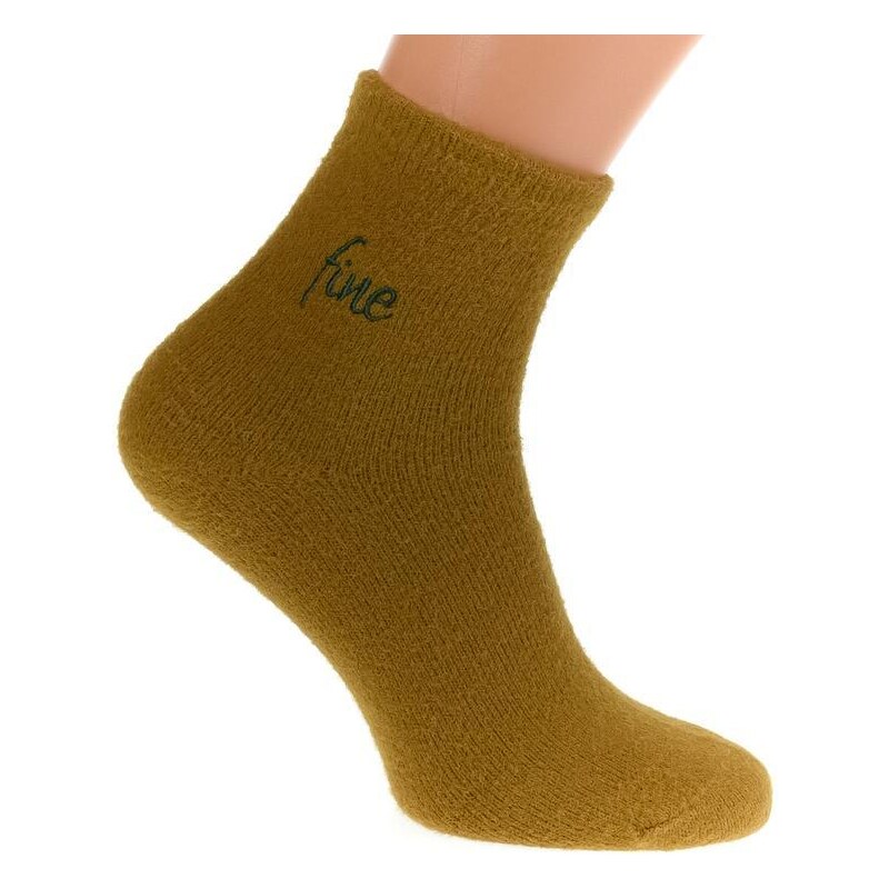 AURA.VIA Horčicové ponožky FINE 36442813