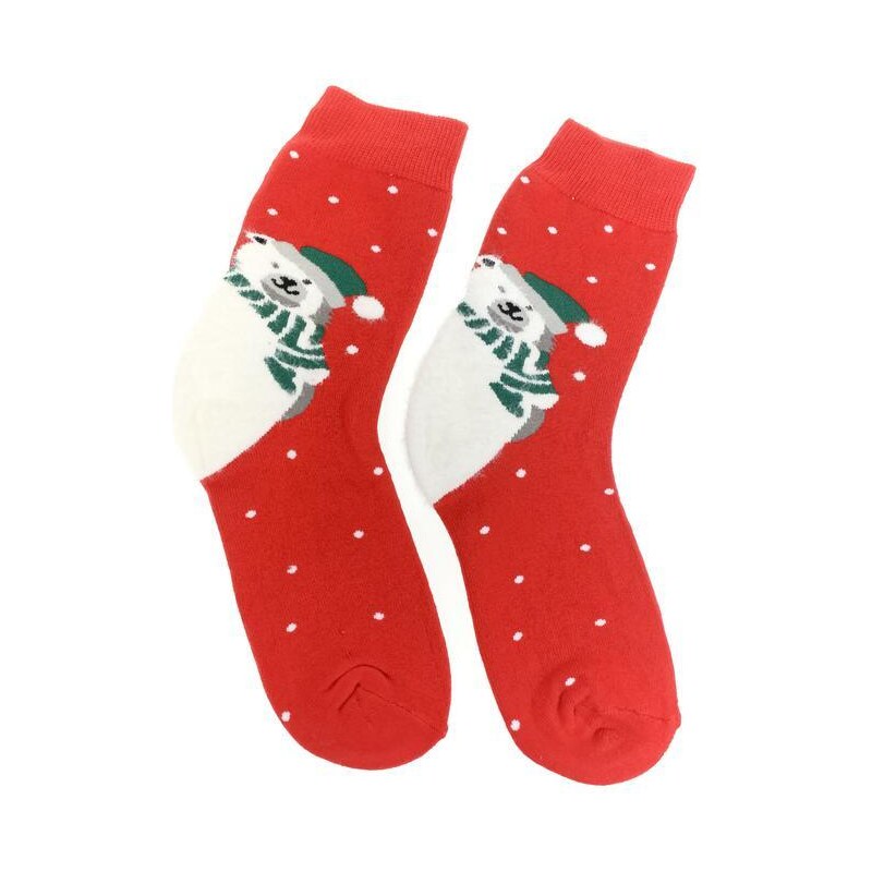 AURA.VIA Červené ponožky VIANOCE 36442842