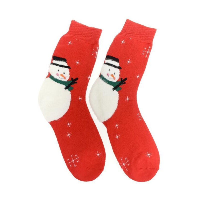 AURA.VIA Červené ponožky VIANOCE 36442843