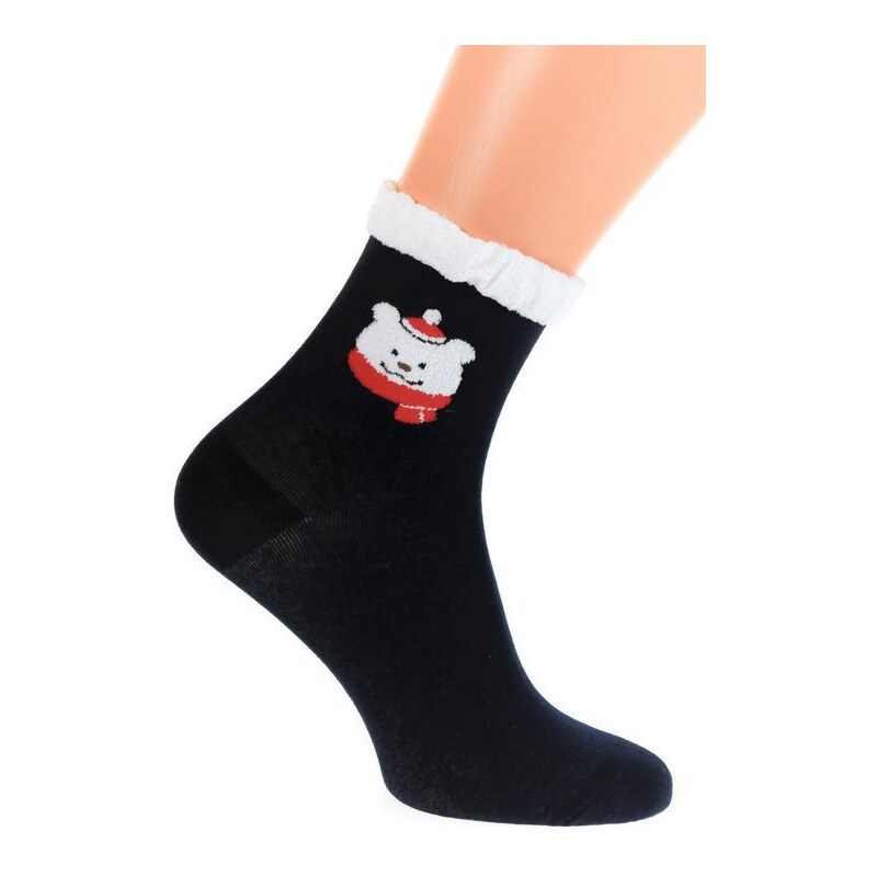 AURA.VIA Tmavomodré ponožky VIANOCE 36442856