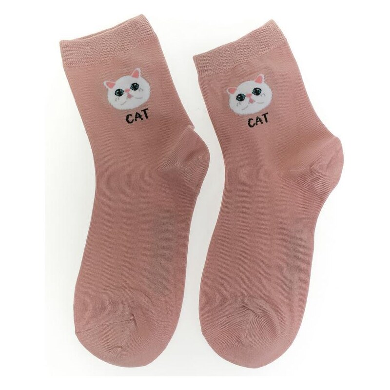 AURA.VIA Ružové ponožky YERO CAT 36442866
