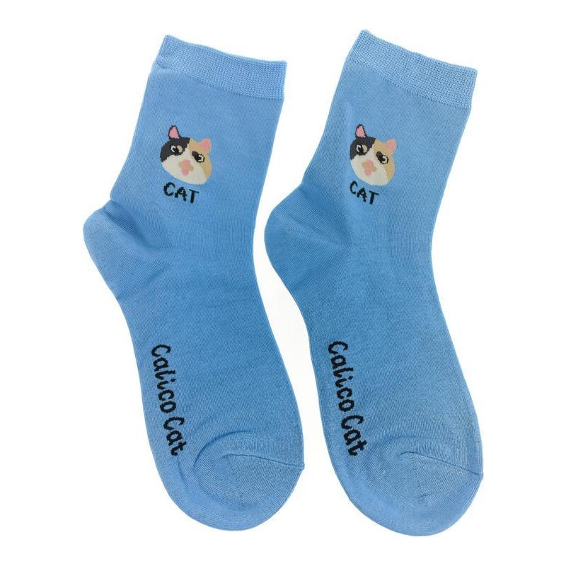 AURA.VIA Modré ponožky YERO CAT 36442867