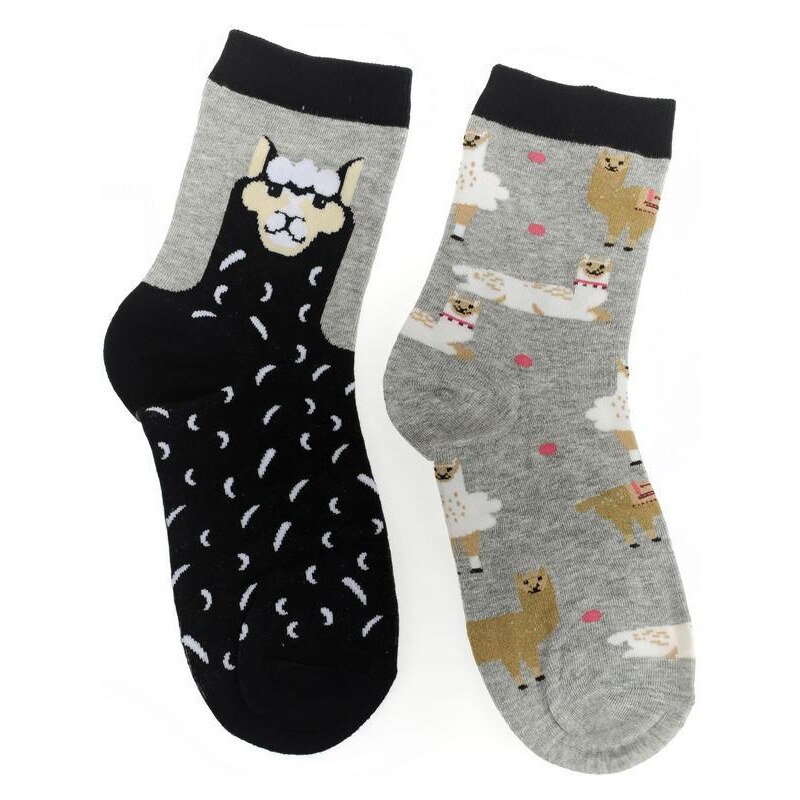 AURA.VIA Čierno-sivé ponožky DUO 36442886