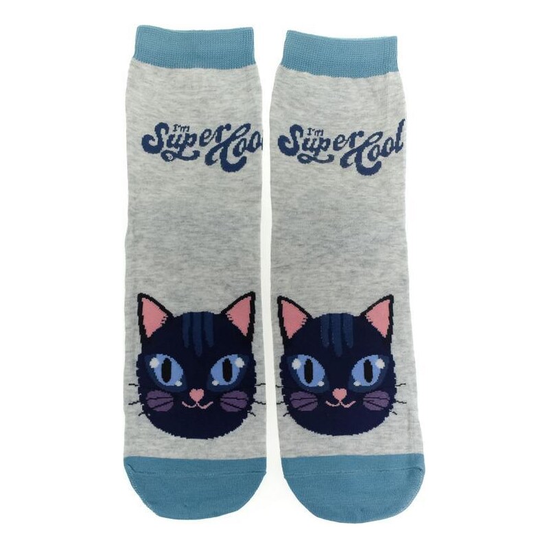 AURA.VIA Sivé ponožky BEAUTY 36442911