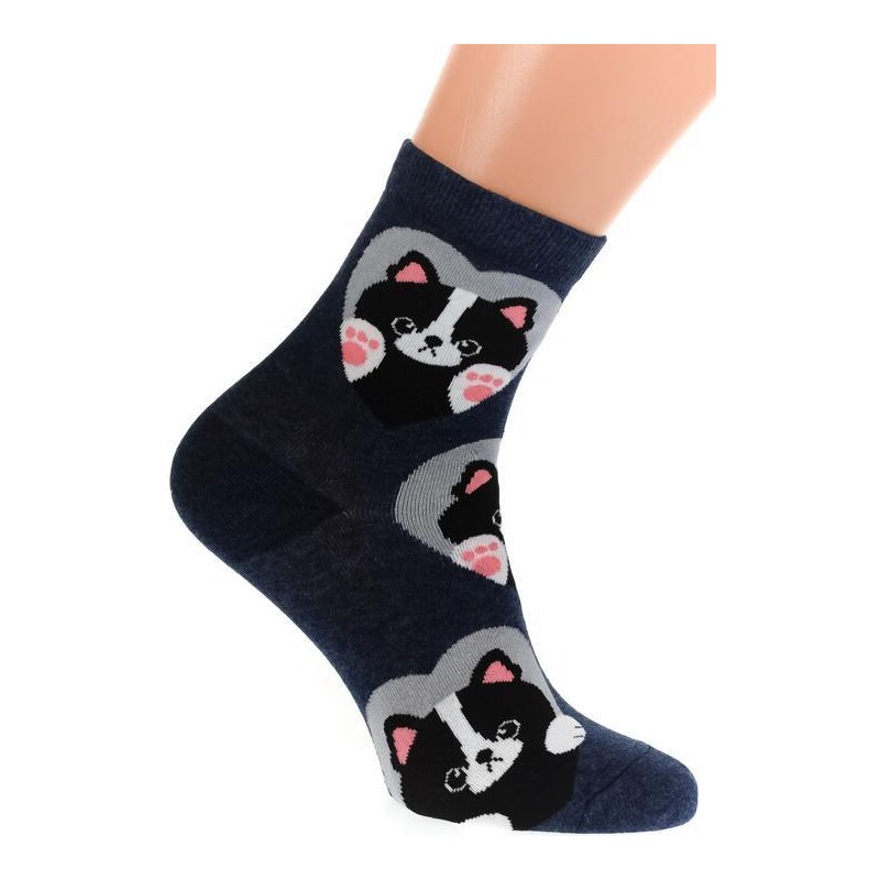 AURA.VIA Tmavomodré ponožky ANGY 36442925