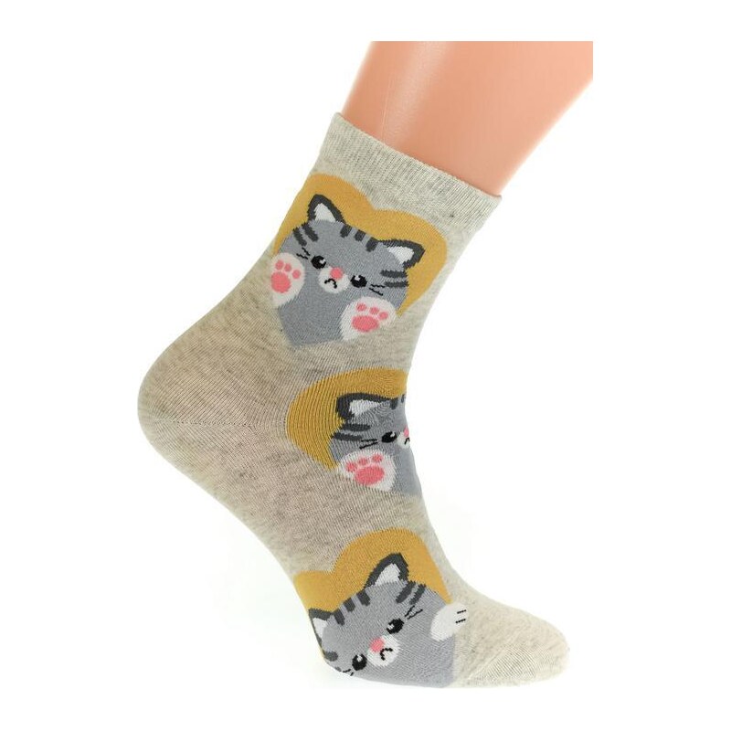 AURA.VIA Béžové ponožky ANGY 36442928