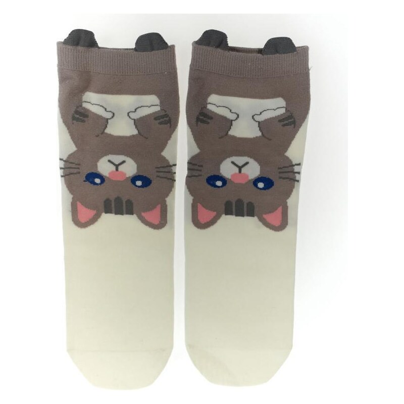 AURA.VIA Biele ponožky DEVY 36442950