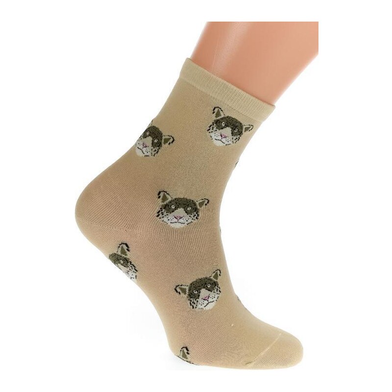 AURA.VIA Béžové ponožky PET 36442969