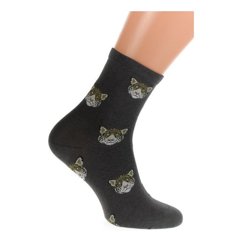 AURA.VIA Tmavosivé ponožky PET 36442972