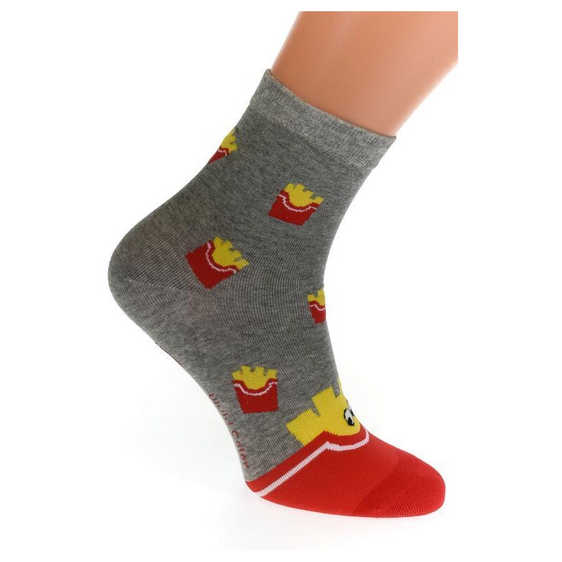 AURA.VIA Sivé ponožky FRIES 36442974