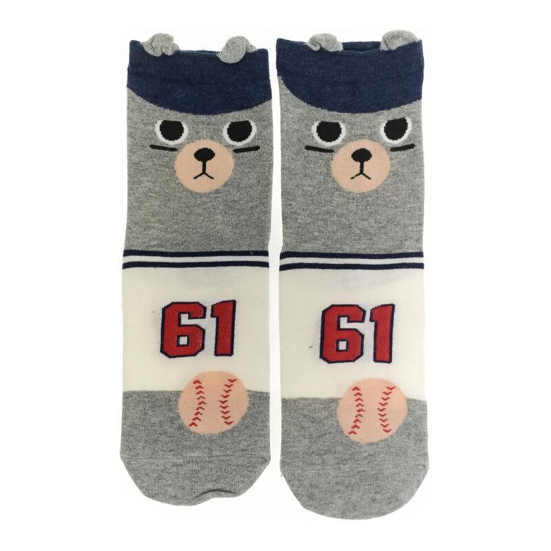 AURA.VIA Sivé ponožky TIERE 36443005