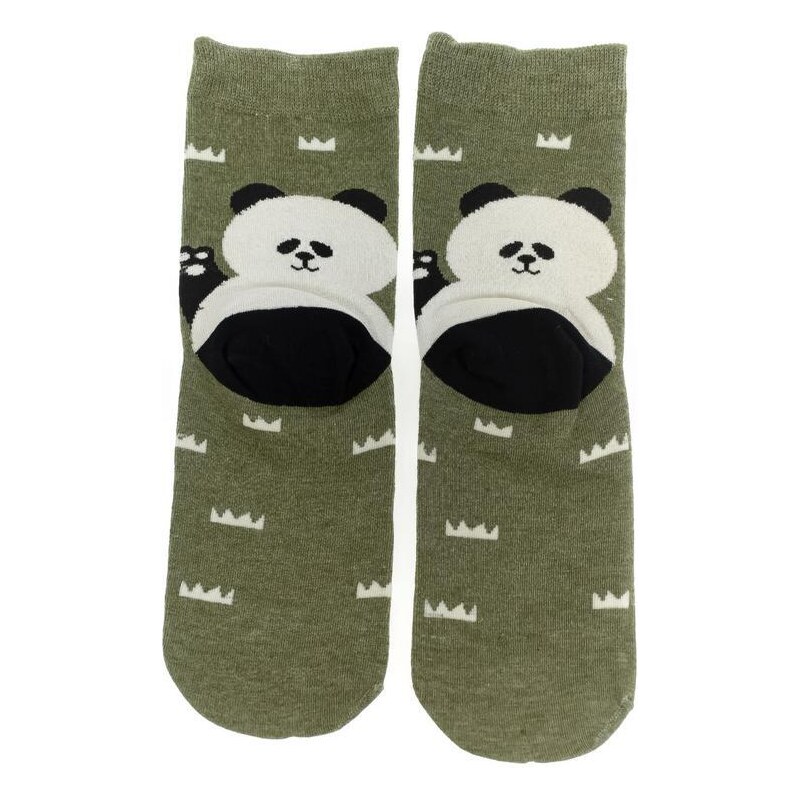 AURA.VIA Zelené ponožky TIERE 36443004