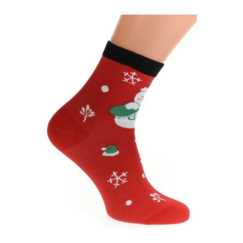 AURA.VIA Červené ponožky VIANOCE 50892185