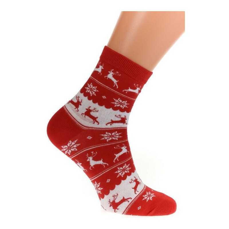 AURA.VIA Červené ponožky VIANKY 36443073