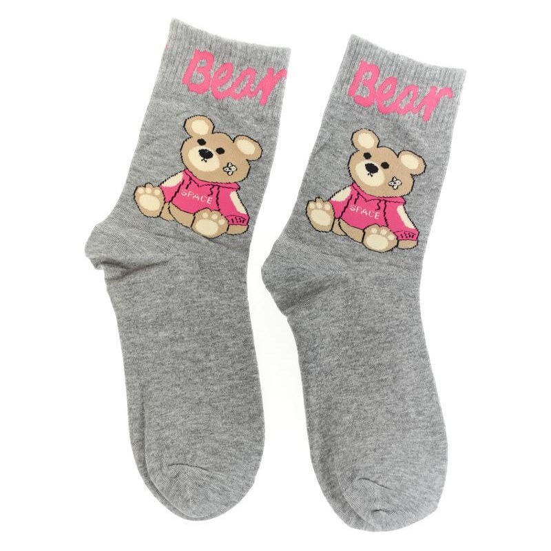 AURA.VIA Sivé ponožky BEAR 36443093