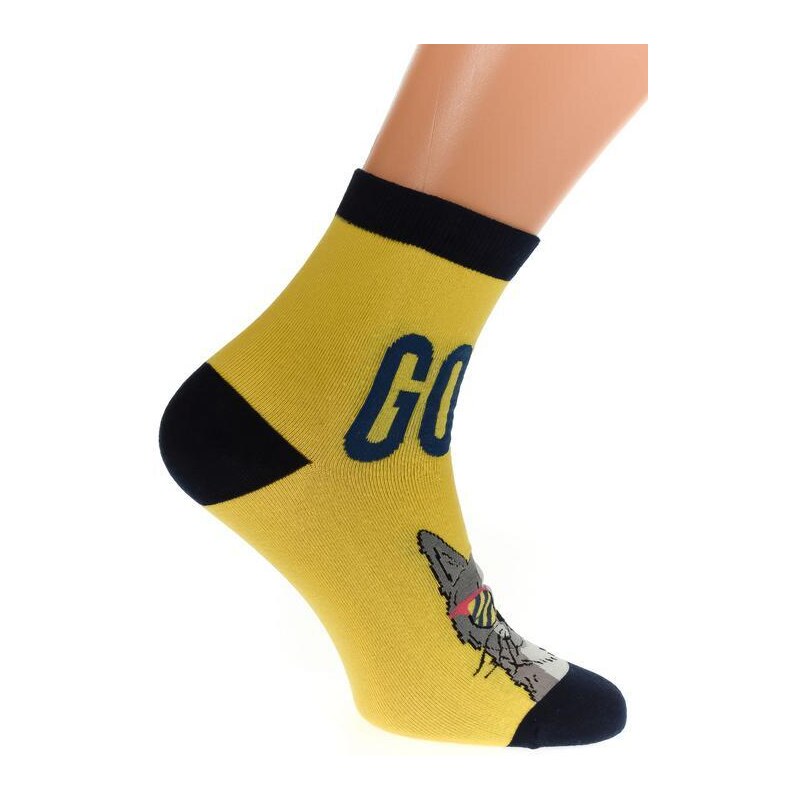 AURA.VIA Žlté ponožky GOOB 36443118