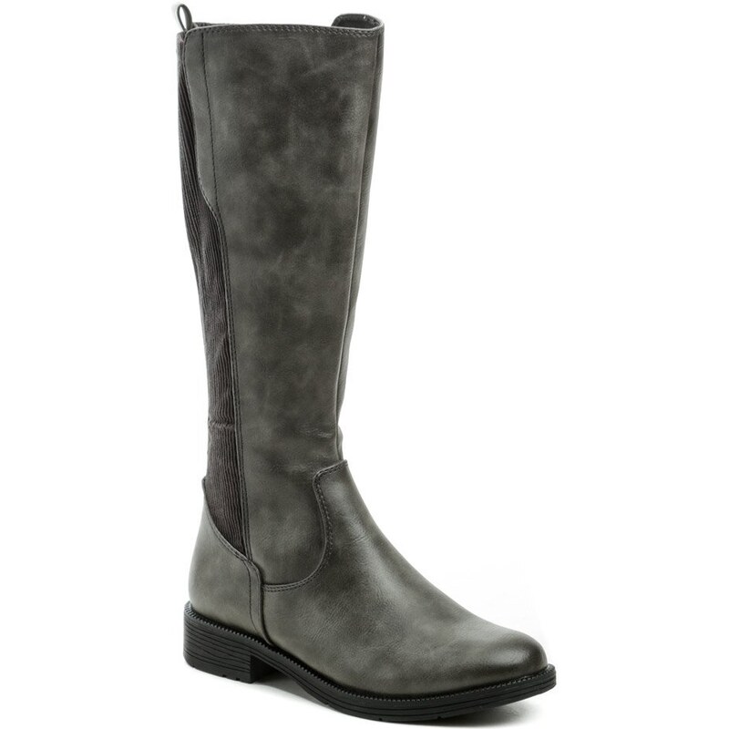Jana 8-25560-29 grafit dámske čižmy šírka H 36449245