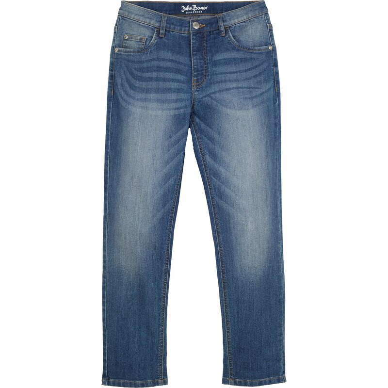 bonprix Slim Fit džínsy so strečovým podielom, rovné, farba modrá 45471392