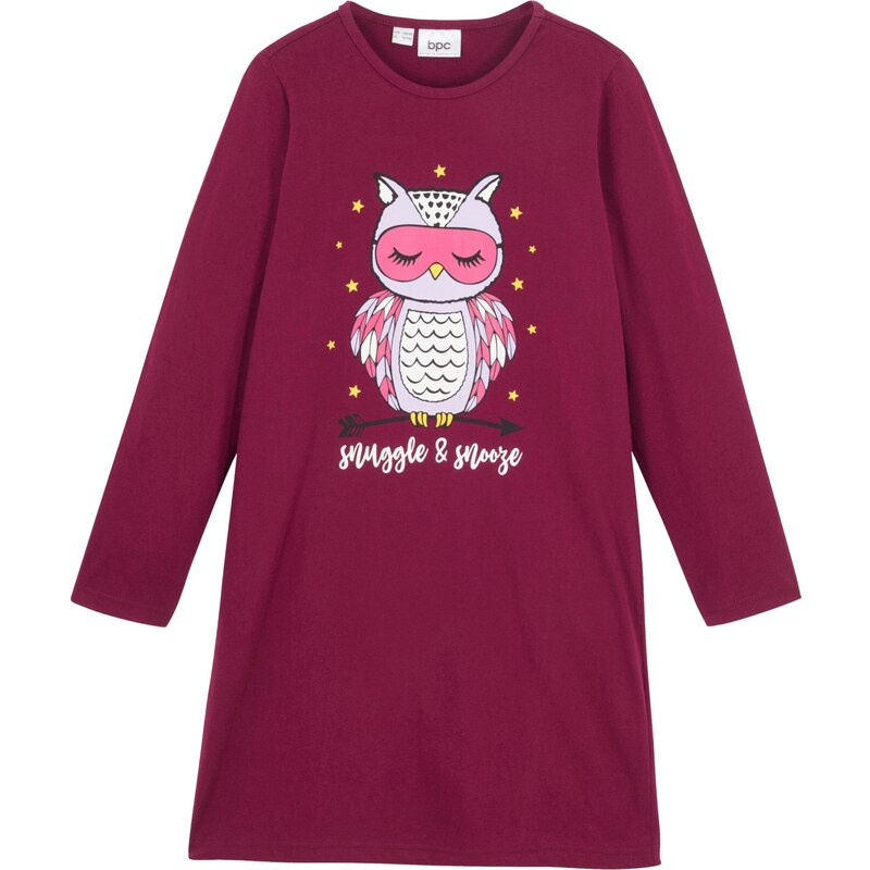 bonprix Nočná košeľa, s čistou bio bavlnou, farba fialová 45412985