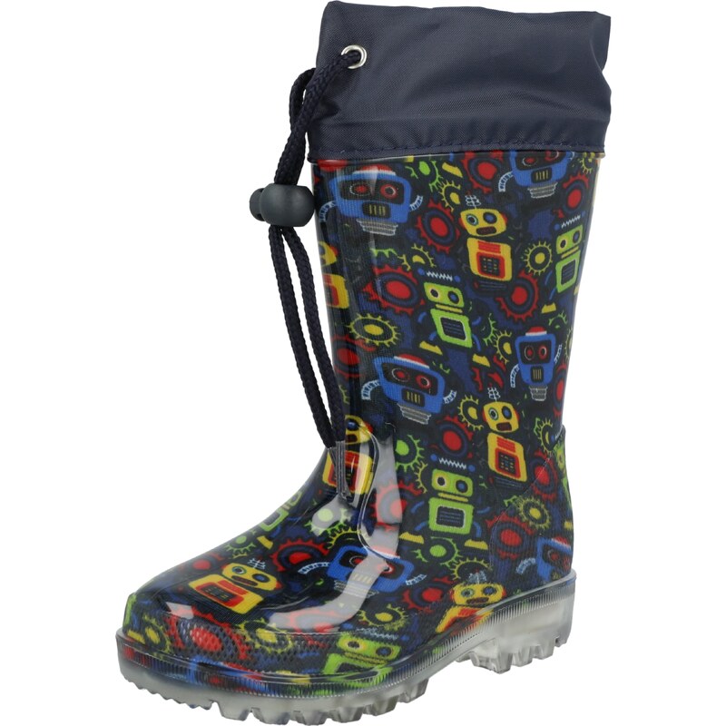 BECK Gumáky tmavomodrá / žltá / zelená / červená 66171638