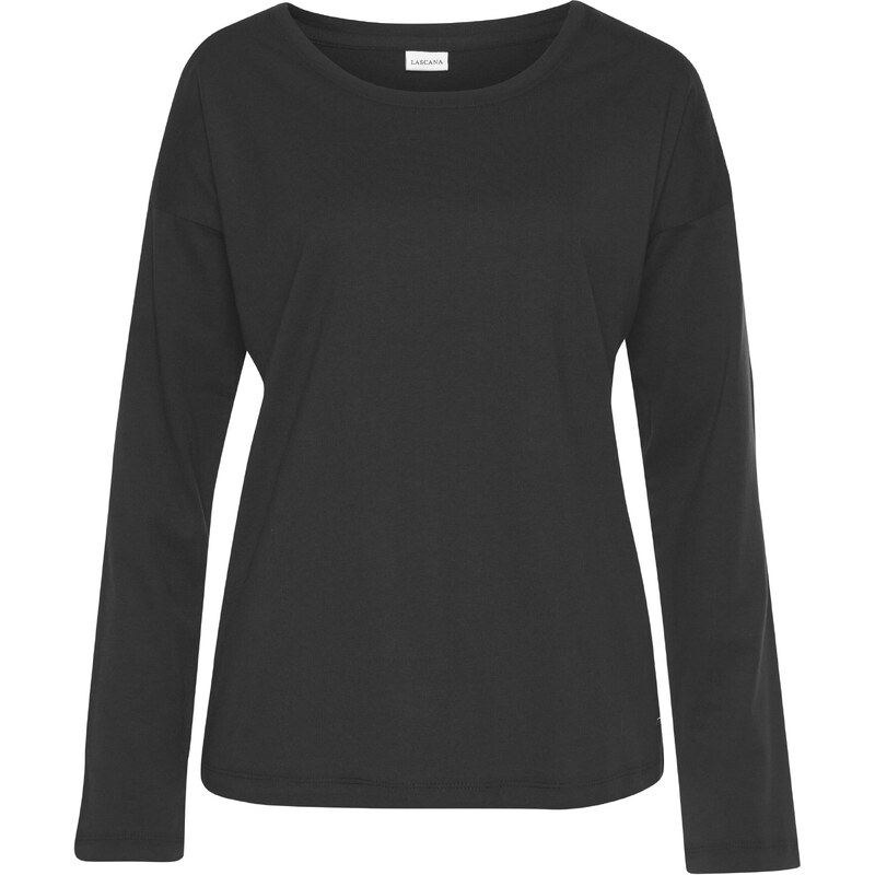 LASCANA Tričká na spanie čierna 54237270