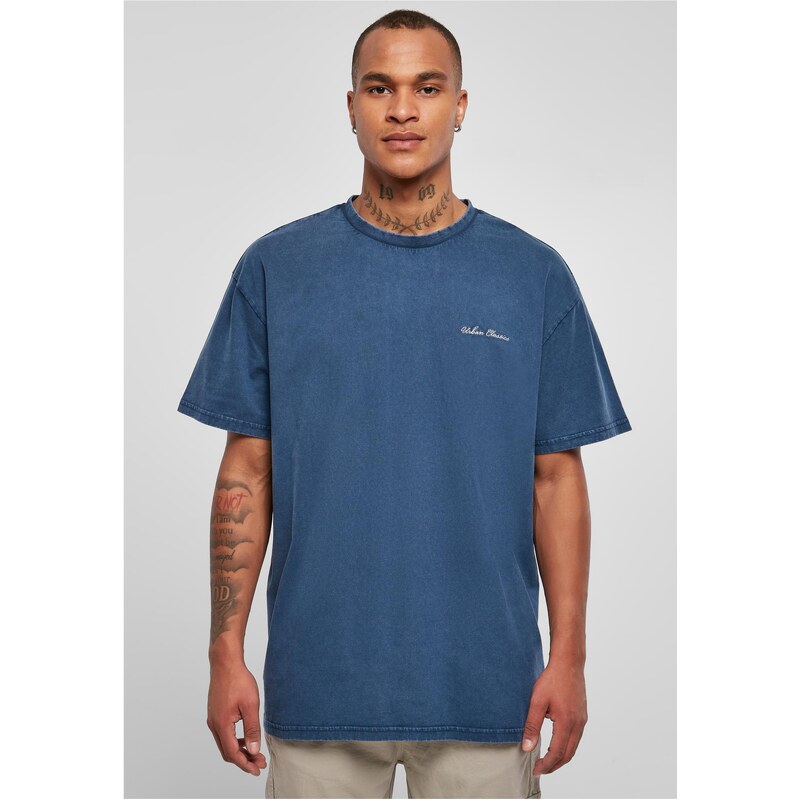Urban Classics Large Small Spaceblue Embroidery T-Shirt 50679344