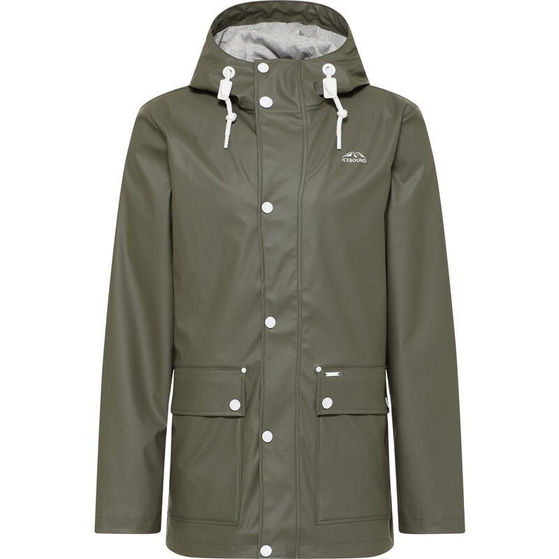 ICEBOUND Funkčná bunda olivová / biela 54238973